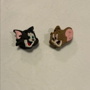 Jibbitz Tom and Jerry Black and Brown Shoe Charms